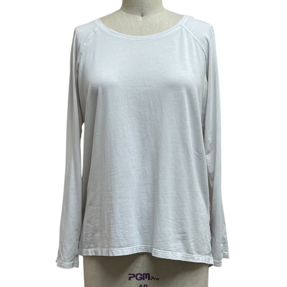 DIY Lululemon Emerald Long Sleeve Light Weight Shirt White